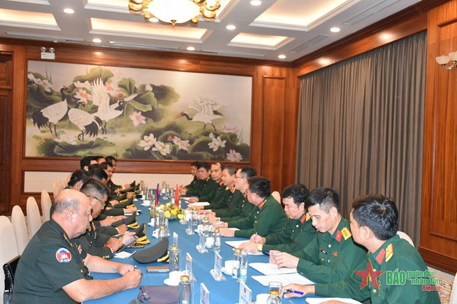 Vietnam y Camboya fomentan cooperación en investigación estratégica militar ảnh 1 Vietnam y Camboya fomentan cooperación en investigación estratégica militar ảnh 1