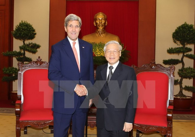Líder partidista elogia contribución de Kerry a lazos Vietnam-EE.UU. ảnh 1 Líder partidista elogia contribución de Kerry a lazos Vietnam-EE.UU. ảnh 1