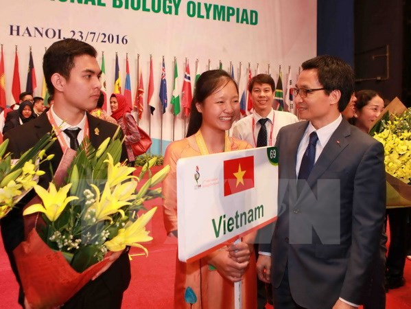 Con éxito finaliza la Olimpiada Internacional de Biología en Vietnam ảnh 1 Con éxito finaliza la Olimpiada Internacional de Biología en Vietnam ảnh 1
