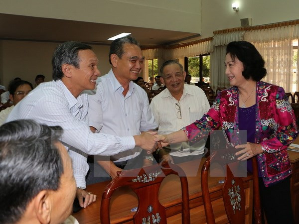 Presidenta parlamentaria se reúne con votantes de Can Tho ảnh 1 Presidenta parlamentaria se reúne con votantes de Can Tho ảnh 1