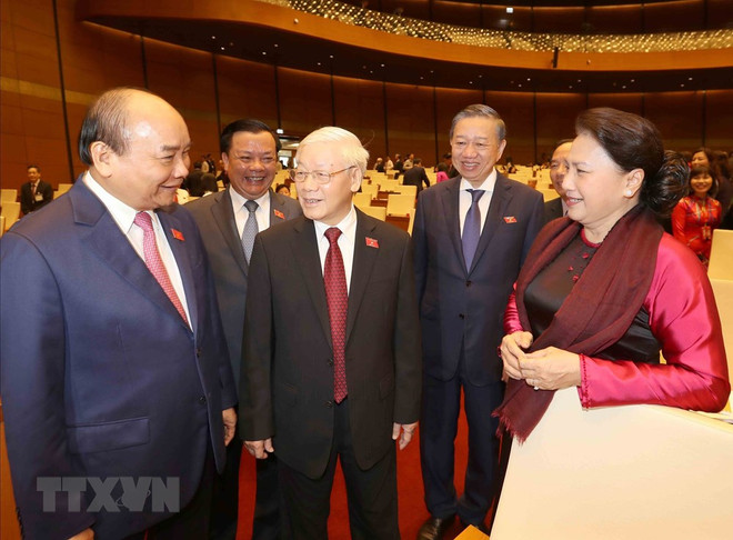 [Foto] Imágenes de la inauguración de octavo período de sesiones de Asamblea Nacional de Vietnam ảnh 2
