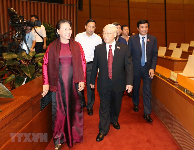 [Foto] Imágenes de la inauguración de octavo período de sesiones de Asamblea Nacional de Vietnam ảnh 1
