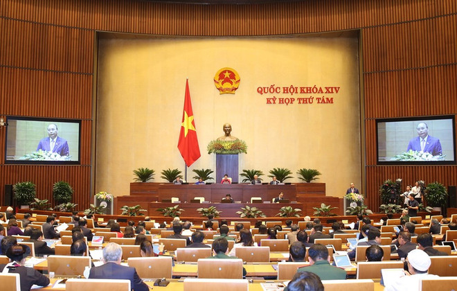 [Foto] Imágenes de la inauguración de octavo período de sesiones de Asamblea Nacional de Vietnam ảnh 6