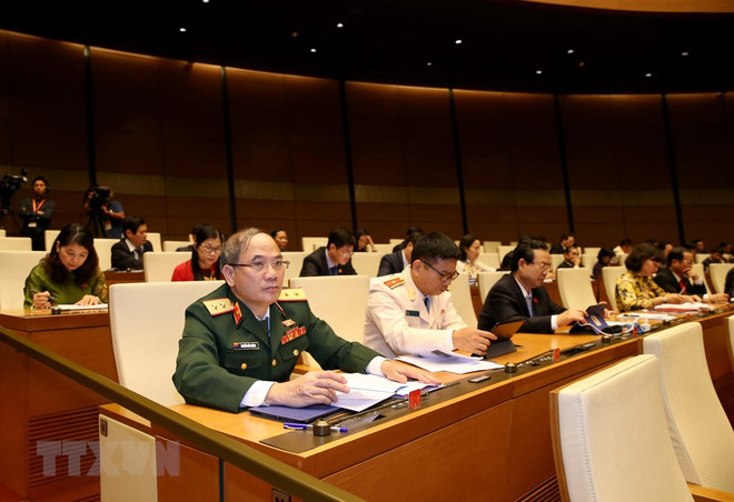 [Foto] Imágenes de la inauguración de octavo período de sesiones de Asamblea Nacional de Vietnam ảnh 4