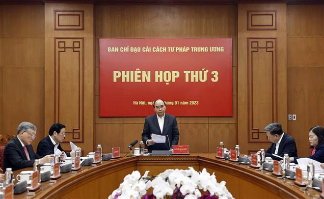 Presidente vietnamita pide construir un poder jurídico profesional, moderno y justo ảnh 1 Presidente vietnamita pide construir un poder jurídico profesional, moderno y justo ảnh 1