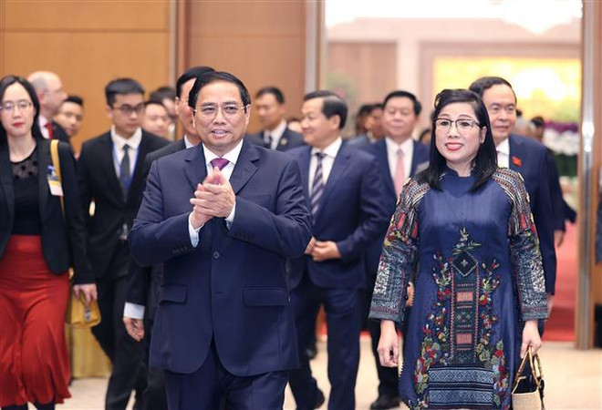 Premier vietnamita ofrece recepción al cuerpo diplomático por el Tet ảnh 1 Premier vietnamita ofrece recepción al cuerpo diplomático por el Tet ảnh 1