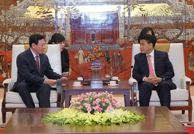 Solicitan al grupo surcoreano Lotte aumentar operación en Hanoi ảnh 1 Solicitan al grupo surcoreano Lotte aumentar operación en Hanoi ảnh 1