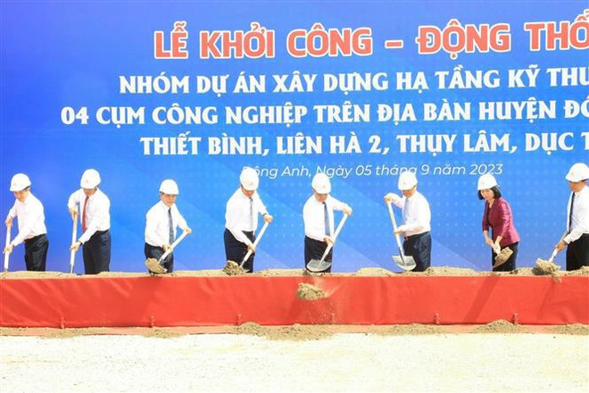 Hanoi inicia construcción de cuatro parques industriales de alta tecnología ảnh 1 Hanoi inicia construcción de cuatro parques industriales de alta tecnología ảnh 1