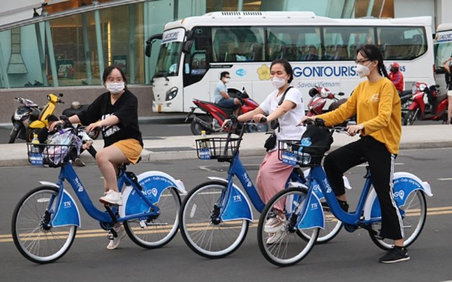 Ciudad Ho Chi Minh implementa modelo piloto de bicicletas compartidas ảnh 1 Ciudad Ho Chi Minh implementa modelo piloto de bicicletas compartidas ảnh 1