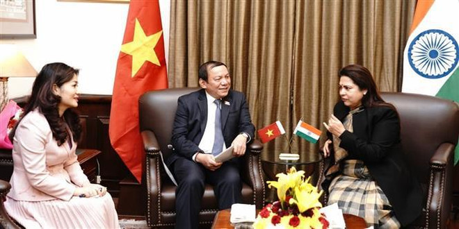 Ministros de Vietnam y la India ratifican disposición de fomentar lazos multifacéticos ảnh 1 Ministros de Vietnam y la India ratifican disposición de fomentar lazos multifacéticos ảnh 1