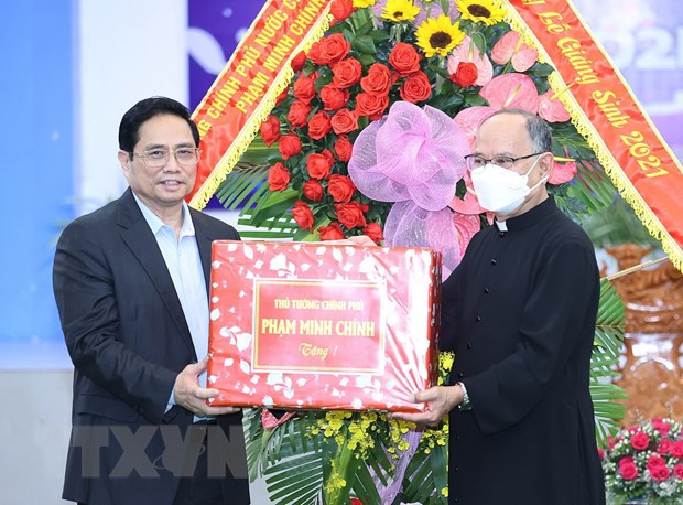 Felicitan a comunidad católica en diócesis de provincia vietnamita por Navidad ảnh 1 Felicitan a comunidad católica en diócesis de provincia vietnamita por Navidad ảnh 1
