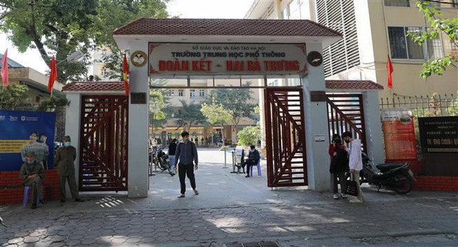 Estudiantes de Hanoi en "zonas naranjas" del COVID-19 estudiarán en línea desde mañana ảnh 1 Estudiantes de Hanoi en "zonas naranjas" del COVID-19 estudiarán en línea desde mañana ảnh 1