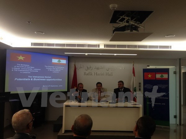 Presentan en El Líbano oportunidad de negocios en Vietnam ảnh 1 Presentan en El Líbano oportunidad de negocios en Vietnam ảnh 1