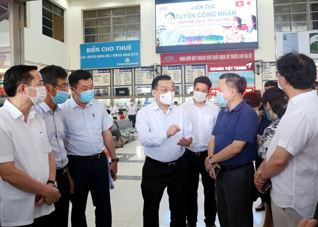 Hanoi inspecciona labores de lucha antiCOVID-19 ảnh 1 Hanoi inspecciona labores de lucha antiCOVID-19 ảnh 1