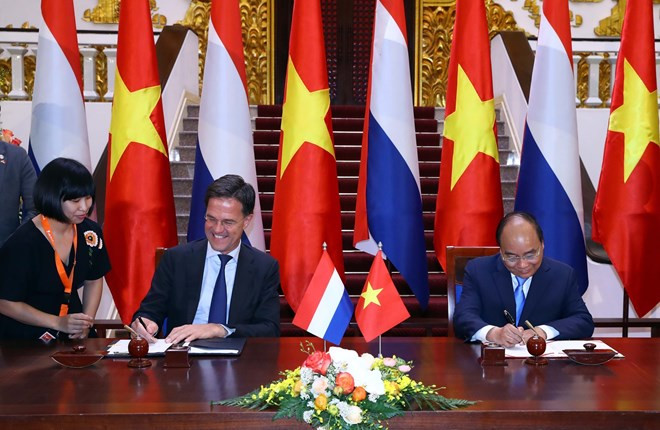 Vietnam y Países Bajos emiten declaración conjunta ảnh 1 Vietnam y Países Bajos emiten declaración conjunta ảnh 1