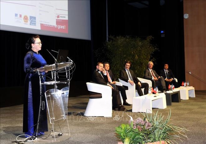 Culmina Conferencia sobre cooperación entre localidades de Vienam y Francia ảnh 1 Culmina Conferencia sobre cooperación entre localidades de Vienam y Francia ảnh 1