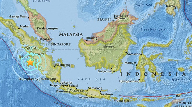 Terremoto de 6,5 grados Richter sacude isla Sumatra en Indonesia ảnh 1 Terremoto de 6,5 grados Richter sacude isla Sumatra en Indonesia ảnh 1