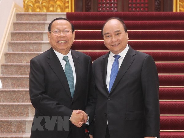 Premier vietnamita recibe a ministro de Planificación de Camboya ảnh 1 Premier vietnamita recibe a ministro de Planificación de Camboya ảnh 1