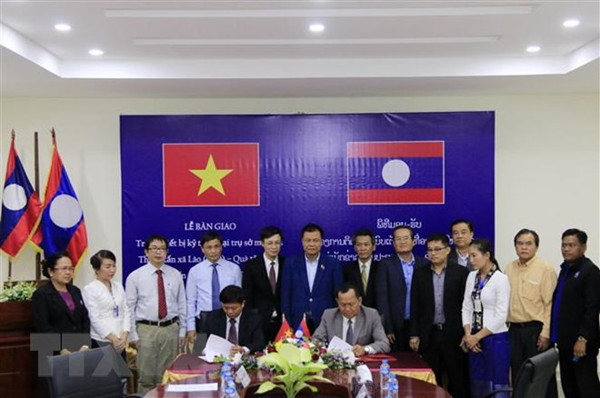 Agencia Vietnamita de Noticias amplía respaldo técnico a su similar laosiana ảnh 1  Agencia Vietnamita de Noticias amplía respaldo técnico a su similar laosiana ảnh 1