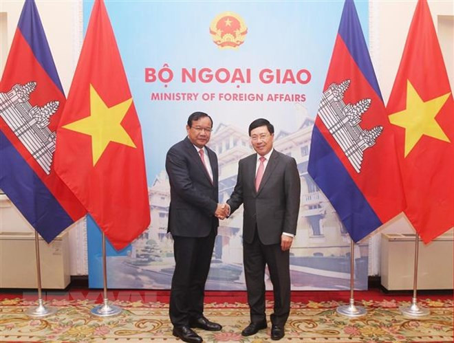 Vietnam y Camboya ratifican compromiso con fortalecimiento de relaciones bilaterales ảnh 1 Vietnam y Camboya ratifican compromiso con fortalecimiento de relaciones bilaterales ảnh 1