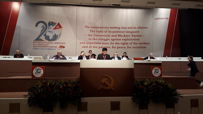Vietnam participa activamente en XX Encuentro Internacional de Partidos Comunistas y Obreros ảnh 1 Vietnam participa activamente en XX Encuentro Internacional de Partidos Comunistas y Obreros ảnh 1