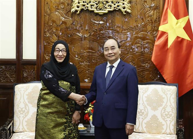 Presidente vietnamita recibe a embajadores de Azerbaiyán y Brunei ảnh 2 Presidente vietnamita recibe a embajadores de Azerbaiyán y Brunei ảnh 2