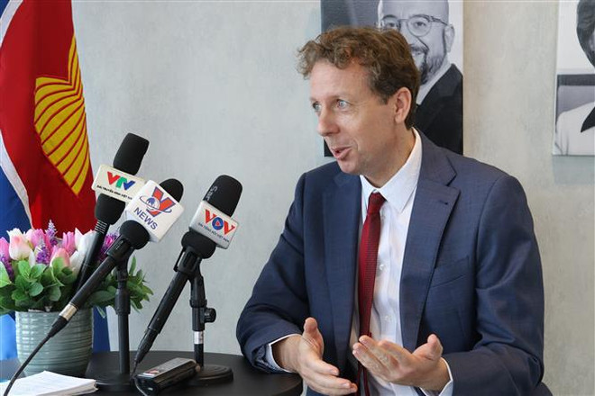 Diplomático de UE elogia papel de Vietnam en cooperación con ASEAN ảnh 1 Diplomático de UE elogia papel de Vietnam en cooperación con ASEAN ảnh 1