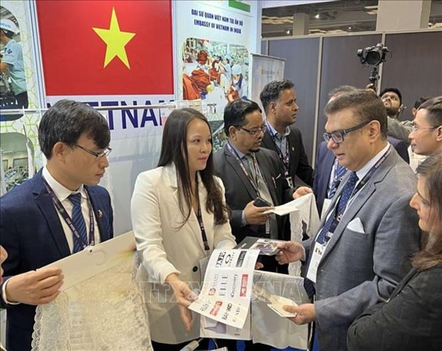 Empresas vietnamitas participan en importante feria textil en la India ảnh 1 Empresas vietnamitas participan en importante feria textil en la India ảnh 1