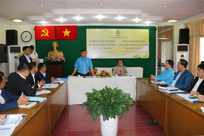 Fortalecen Vietnam y Camboya intercambio de experiencias de actividades sindicales ảnh 1 Fortalecen Vietnam y Camboya intercambio de experiencias de actividades sindicales ảnh 1