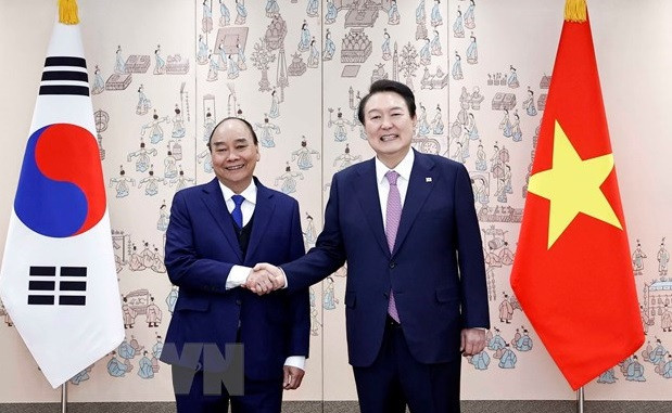 Presidente de Vietnam concluye con éxito visita de Estado a Corea del Sur ảnh 1 Presidente de Vietnam concluye con éxito visita de Estado a Corea del Sur ảnh 1