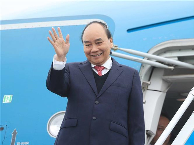 Presidente de Vietnam parte de Hanoi rumbo hacia Corea del Sur ảnh 1 Presidente de Vietnam parte de Hanoi rumbo hacia Corea del Sur ảnh 1