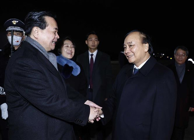 Presidente de Vietnam concluye con éxito visita de Estado a Corea del Sur ảnh 2 Presidente de Vietnam concluye con éxito visita de Estado a Corea del Sur ảnh 2