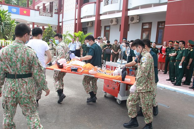 Tercer hospital de campaña de Vietnam, en último preparativo para misiones de paz ảnh 2 Tercer hospital de campaña de Vietnam, en último preparativo para misiones de paz ảnh 2