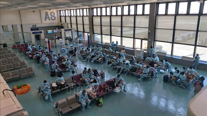 Retornan al país más de 340 vietnamitas varados en Taiwán (China) ảnh 1 Retornan al país más de 340 vietnamitas varados en Taiwán (China) ảnh 1