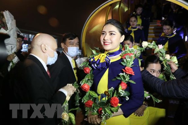 Vietravel Airlines realiza su primer aterrizaje en aeropuerto de Phu Bai ảnh 1 Vietravel Airlines realiza su primer aterrizaje en aeropuerto de Phu Bai ảnh 1