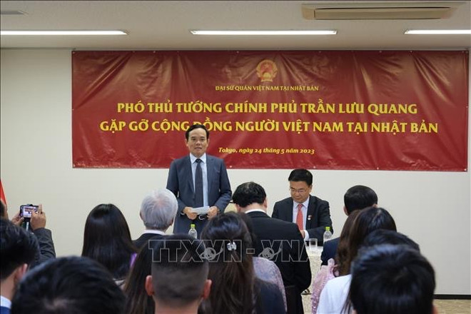 Amplias actividades de vicepremier vietnamita en marco de su visita de trabajo a Japón ảnh 4 Amplias actividades de vicepremier vietnamita en marco de su visita de trabajo a Japón ảnh 4
