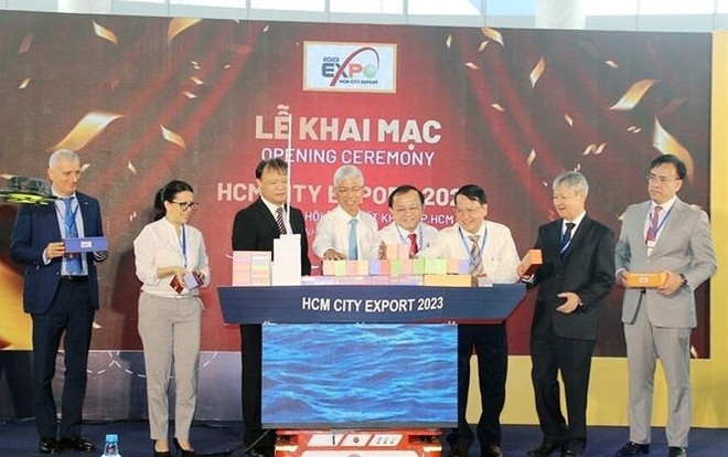 Inauguran Foro y Feria de Exportación de Ciudad Ho Chi Minh 2023 ảnh 1 Inauguran Foro y Feria de Exportación de Ciudad Ho Chi Minh 2023 ảnh 1
