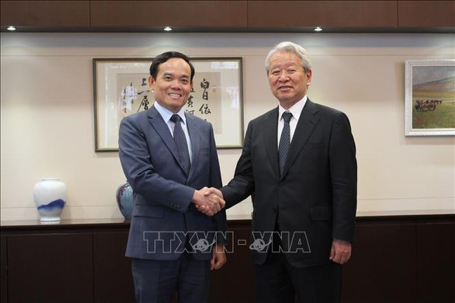 Amplias actividades de vicepremier vietnamita en marco de su visita de trabajo a Japón ảnh 3 Amplias actividades de vicepremier vietnamita en marco de su visita de trabajo a Japón ảnh 3