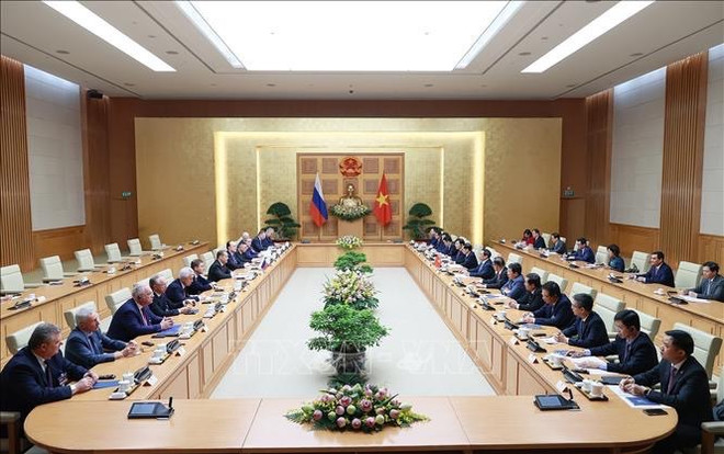 Primer ministro de Vietnam recibe a Dmitry Medvedev ảnh 2 Primer ministro de Vietnam recibe a Dmitry Medvedev ảnh 2