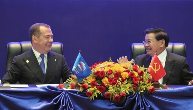 Dmitry Medvedev visita Laos ảnh 1