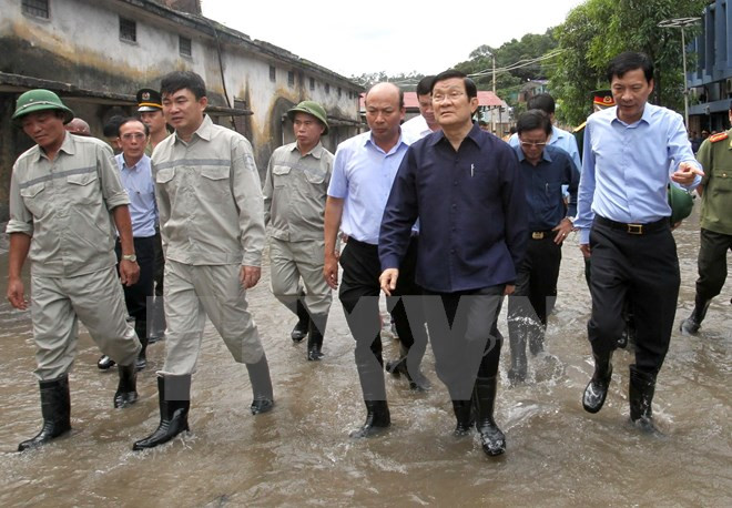 Inspecciona presidente superación de secuelas en Quang Ninh ảnh 1 Inspecciona presidente superación de secuelas en Quang Ninh ảnh 1