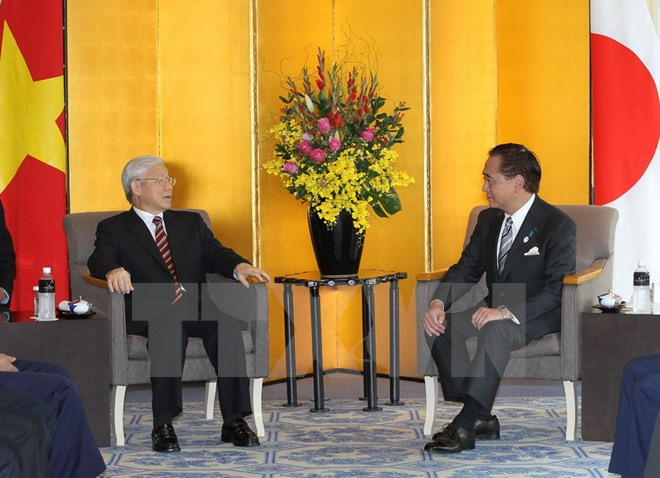 Dirigente partidista vietnamita continúa actividades en Japón ảnh 1 Dirigente partidista vietnamita continúa actividades en Japón ảnh 1