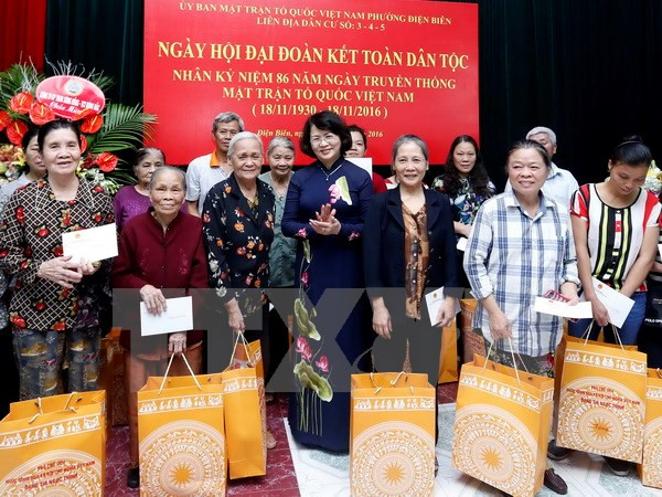 Vicepresidenta vietnamita asiste a fiesta de unidad nacional ảnh 1 Vicepresidenta vietnamita asiste a fiesta de unidad nacional ảnh 1