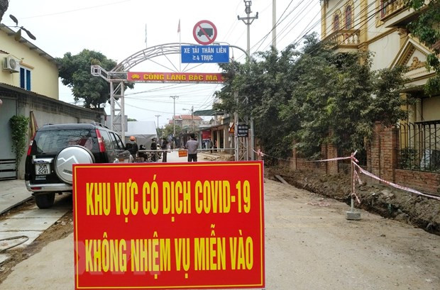 Aplican distanciamiento social por COVID-19 en ciudad vietnamita de Dong Trieu ảnh 1 Aplican distanciamiento social por COVID-19 en ciudad vietnamita de Dong Trieu ảnh 1