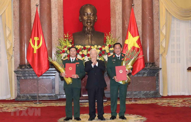 Promueven a rango de coronel general a viceministros de Defensa de Vietnam ảnh 1 Promueven a rango de coronel general a viceministros de Defensa de Vietnam ảnh 1