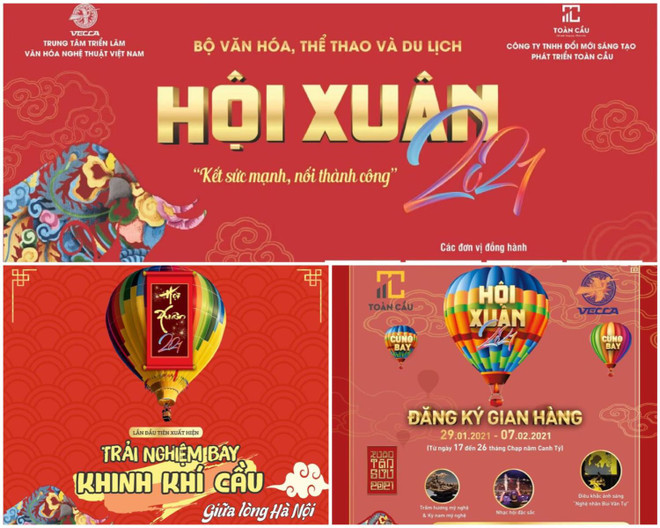 Lanzan vuelos en globo aerostático en Festival de Primavera 2021 de Hanoi ảnh 1 Lanzan vuelos en globo aerostático en Festival de Primavera 2021 de Hanoi ảnh 1