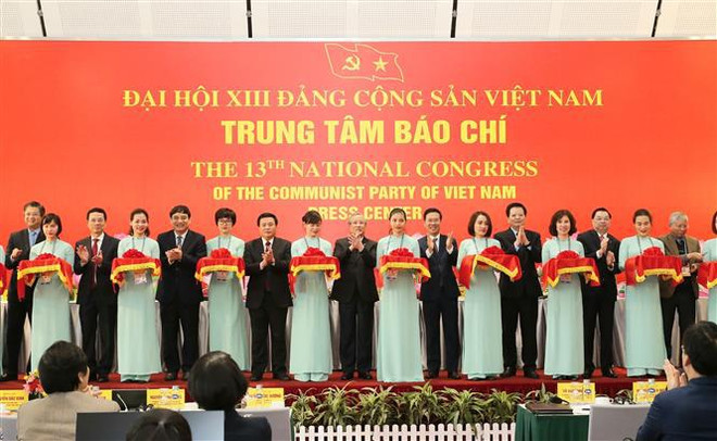 En funcionamiento Centro de Prensa del XIII Congreso Nacional partidista de Vietnam ảnh 1 En funcionamiento Centro de Prensa del XIII Congreso Nacional partidista de Vietnam ảnh 1