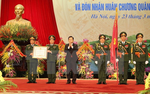 Resalta presidente vietnamita logros de la rama de suministros militares ảnh 1 Resalta presidente vietnamita logros de la rama de suministros militares ảnh 1