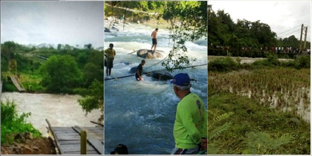 Al menos siete muertos tras colapso de puente en provincia indonesia ảnh 1