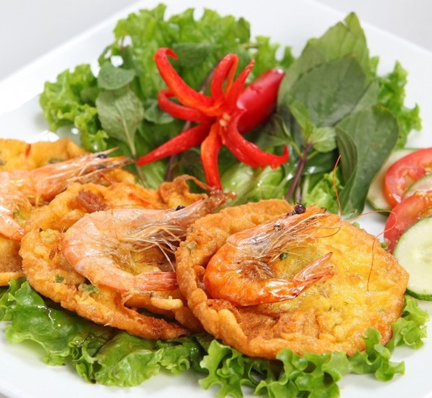 Banh tom Ho Tay muestra la quintaesencia culinaria de Hanoi ảnh 1 Banh tom Ho Tay muestra la quintaesencia culinaria de Hanoi ảnh 1